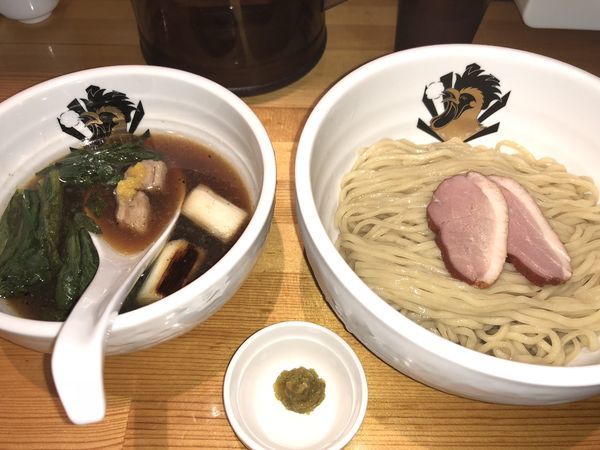 「鴨中華つけそば　醤油（900円）」@満鶏軒の写真