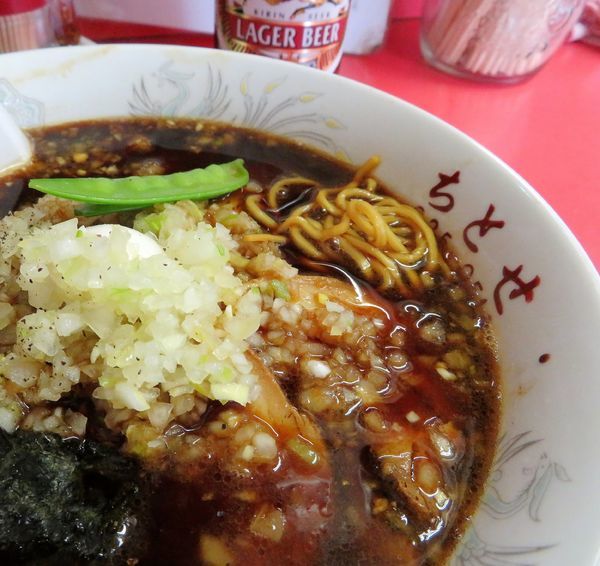 「チャーシューメン（650円）＋キリンラガー」@ラーメン ちとせの写真