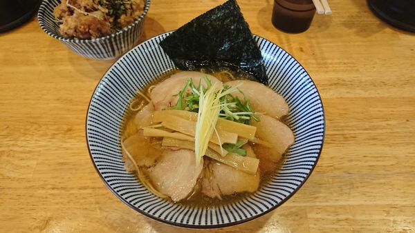 「【限定】マグロチャーシュー麺 900円+からあげ丼 350円」@寿製麺よしかわ 坂戸店の写真