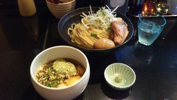 「（限定）冷しつけSOBA中盛、味玉」@七福軒の写真