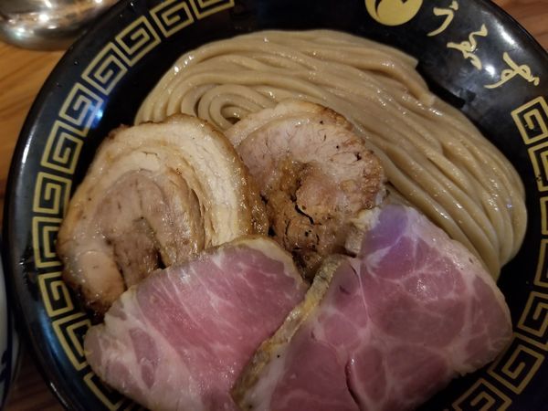 「特製つけめん(並)チャーシューご飯」@中華蕎麦うゑずの写真