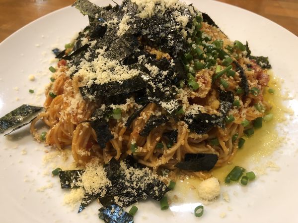 「【気まぐれ】カワタカ式チーズとトマトのパスタ」@ラーメン カワタカの写真