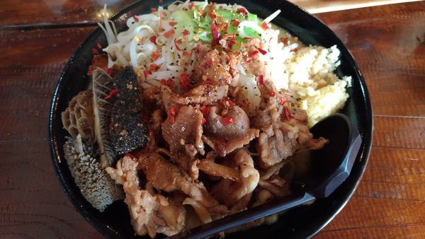 「満蒙焼肉ラーメン」@ラーメン ふたつ矢の写真