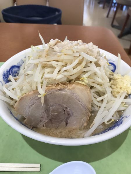 「ラーメン  全マシ」@ジャンクガレッジ イオンレイクタウンmori店の写真