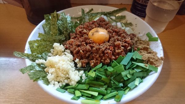 「【限定】我流豚星。台湾混蕎麦(大蒜･ホアジャオ･追い飯)」@豚星。の写真