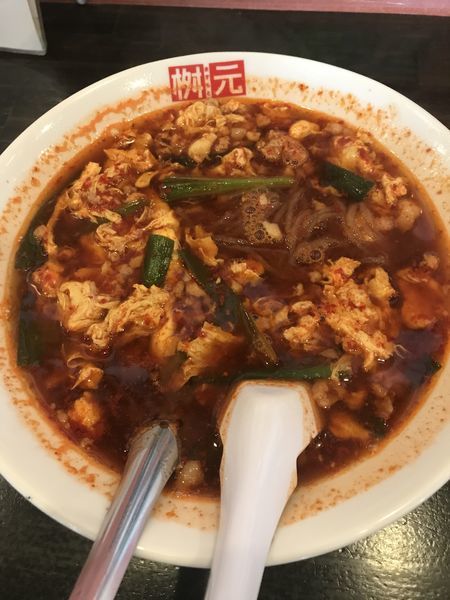 「辛麺レギュラー中辛（¥800）」@辛麺屋桝元 前橋県庁南店の写真