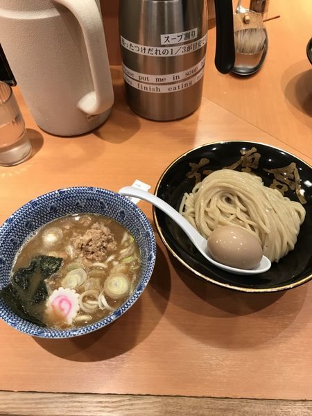 「朝つけ麺　味玉」@六厘舎の写真