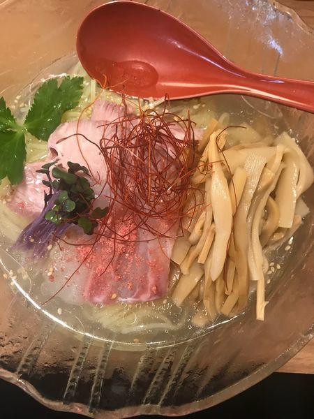「限定  冷やし鯛塩そば  980円」@鯛塩そば 灯花 本店の写真