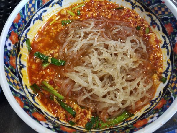 「辛麺(15倍)中華麺+替え玉は宮崎麺」@辛麺屋 甲府店の写真