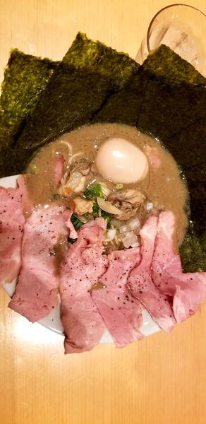 「濃厚牡蠣煮干具だくさん特製」@麺屋 まほろ芭の写真