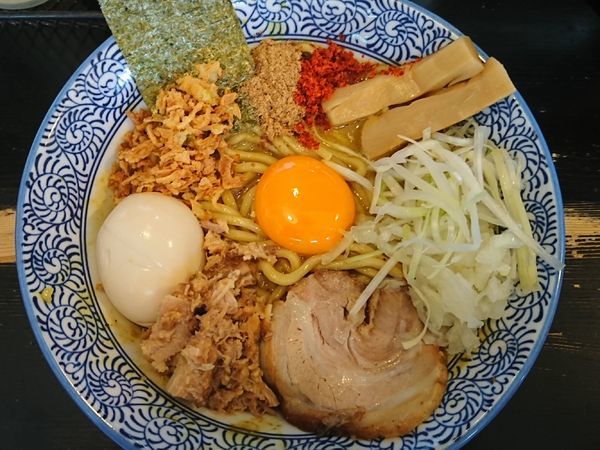 「まぜそば￥830＋カレーに変更￥50＋白めし￥100」@狼煙 〜NOROSHI〜の写真