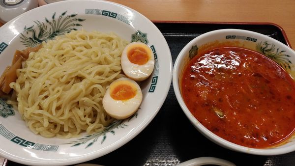 「えび辛つけ麺」@日高屋 西葛西北口店の写真