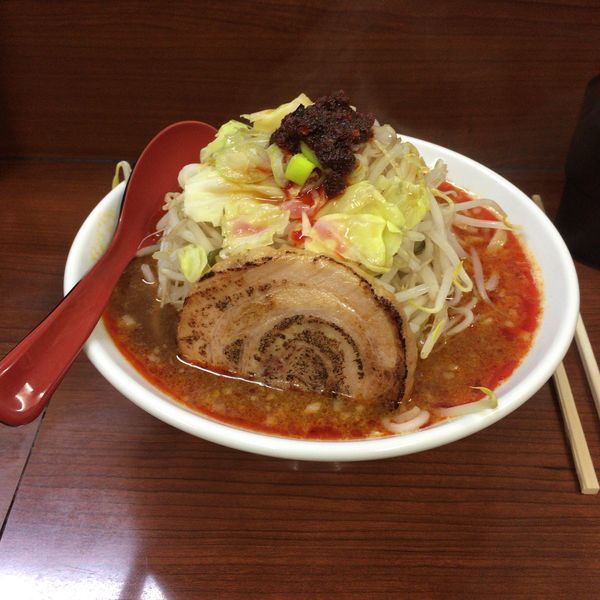 「ガリブタメン２号野菜増しニンニク抜き1辛」@ガリブタメン2号の写真