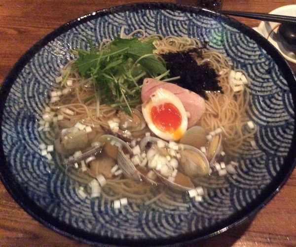 「大粒アサリのラーメン　880円」@麺 雑草家の写真