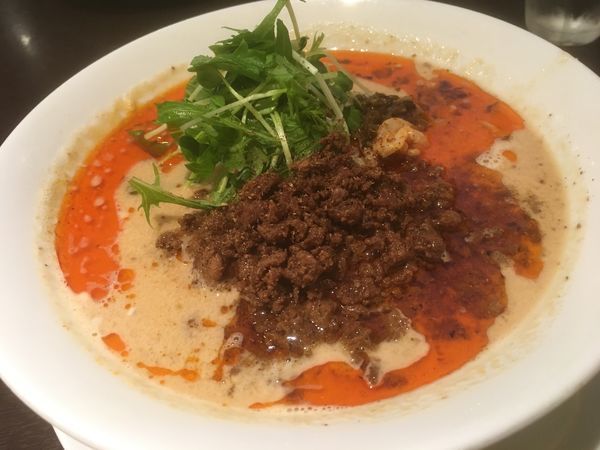 「担々麺 辛4 痺2」@四川担担麺 阿吽 湯島店の写真