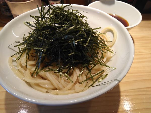 「のり盛りうどん　中盛」@らー油肉つけうどんの南哲の写真