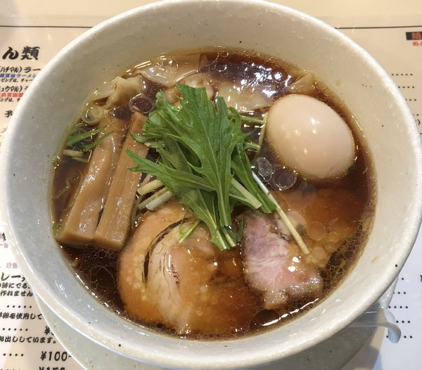 「80ラーメン＋ワンタン＋味玉（￥800＋￥100＋￥100）」@麺場80’sの写真