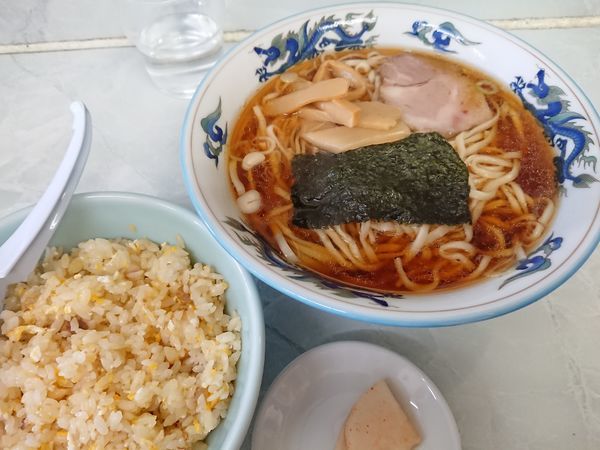 「半チャンラーメン 740円」@丸長 宮原店の写真