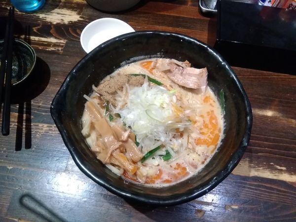 「濃厚豚骨魚介白味噌　大盛」@麺や 蒼 AOIの写真