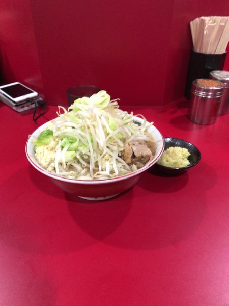 「小750円+ネギ生姜50円」@ラーメン二郎 札幌店の写真