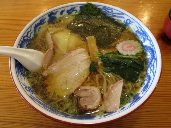 「ワンタンメン ８３０円」@白河手打中華 賀乃屋の写真