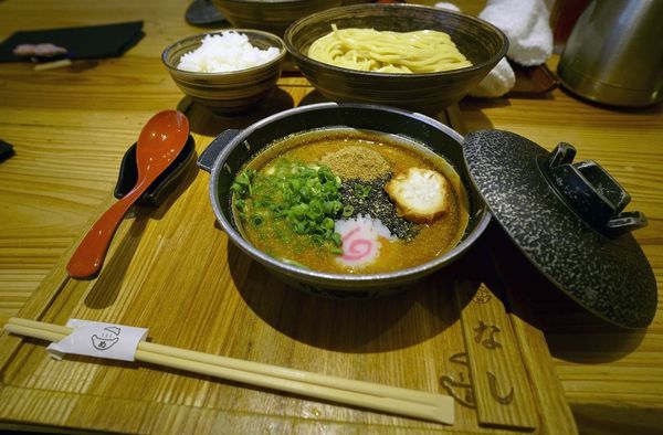 「めんたい煮込みつけ麺セット　300g」@元祖めんたい煮こみつけ麺の写真