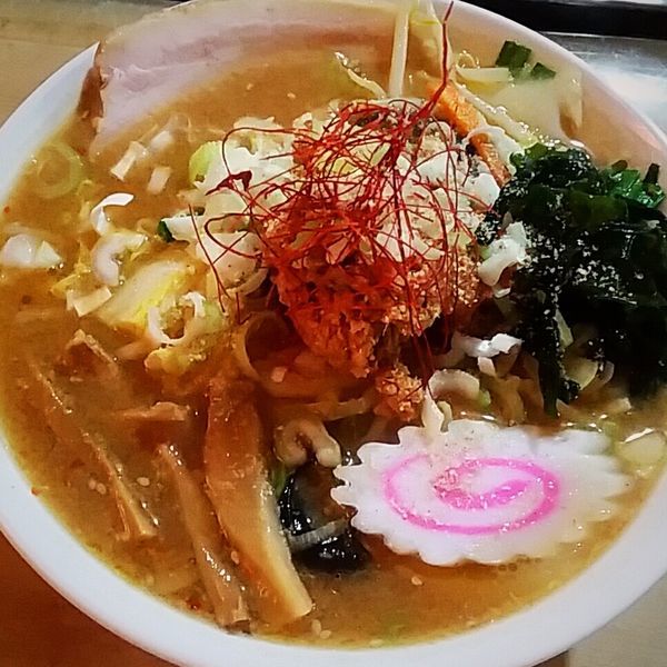 「本陣ラーメン　８００円」@屋台ラーメン本陣の写真