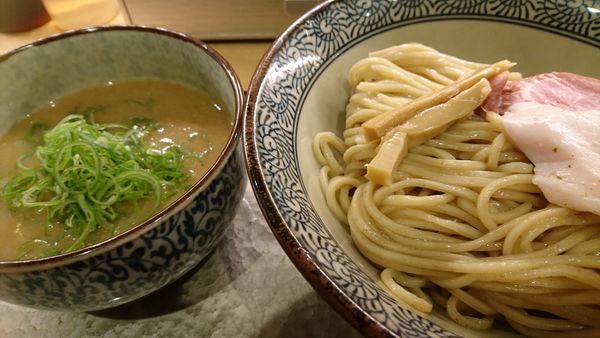 「濃厚つけ麺（大盛り無料）＋九条ネギ」@濃厚鶏そば 葵の写真