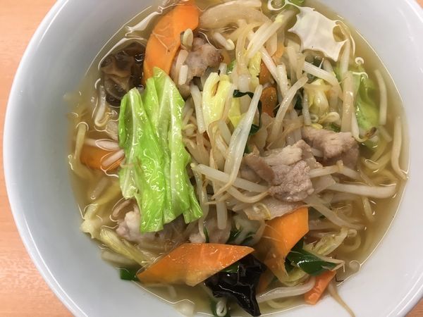 「タンメン 680円」@鵜来来の湯 十王の写真