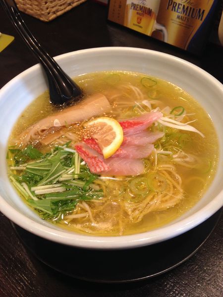 「金目鯛塩らーめん大盛 1350円＋税」@麺や 藏人の写真