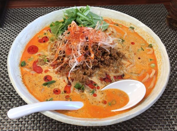 「冷やし豆乳担々麺(限定)850円」@麺や 睡蓮の写真