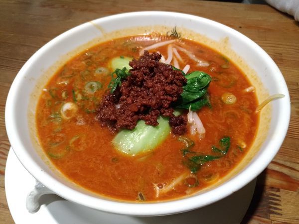 「四川屋台担担麺(担担元味:辛口)」@四川辣麺 西中島店の写真