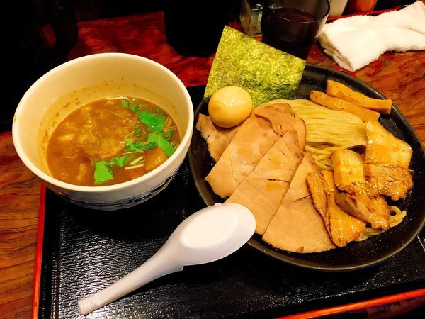 「チャーシューつけ麺＋味玉」@神勝軒 下永谷店の写真