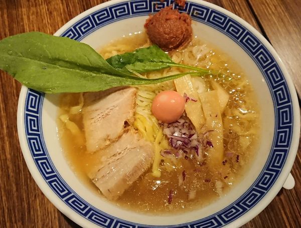 「【夜限定】海老だし藻塩そば」@だし廊 -DASHIRO-の写真