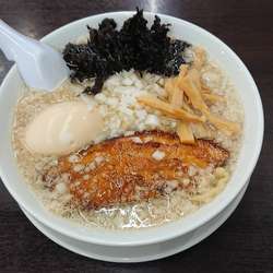 背油煮干中華そば 750円+ 味玉 100円