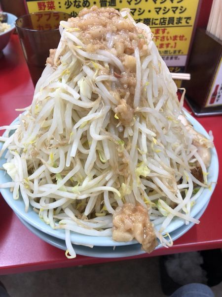 「中ラーメン麺300＋野菜マシ」@立川マシマシ 足利総本店の写真