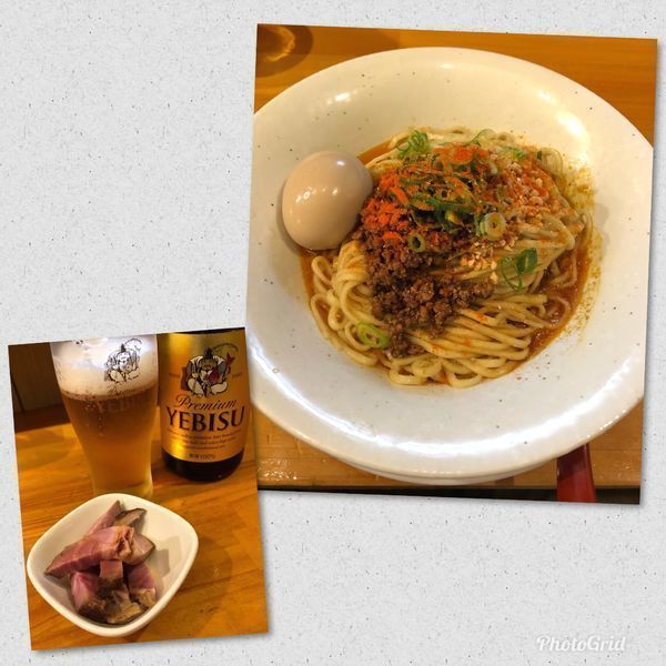 「汁なし担担麺 ¥860 with Beer」@麺庵ちとせの写真