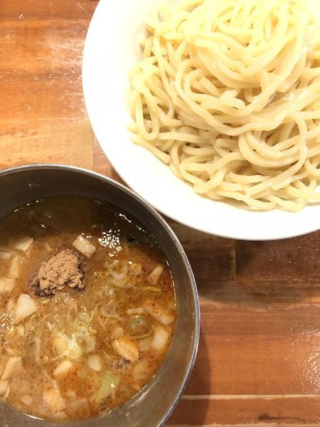 「つけ麺 大盛 ライス+生卵」@フジヤマ55 東岡崎駅前店の写真