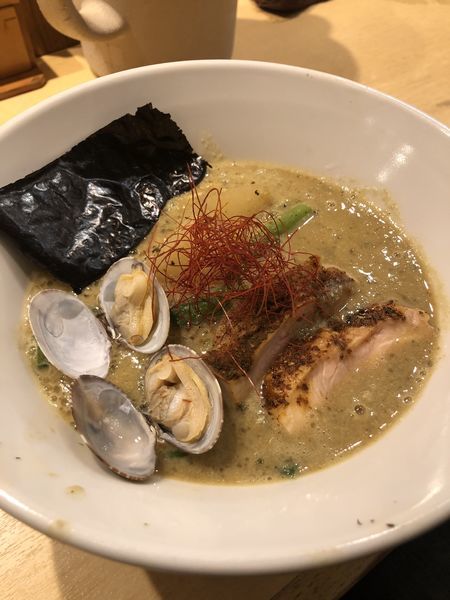 「あさり味噌そば」@饗 くろ㐂の写真