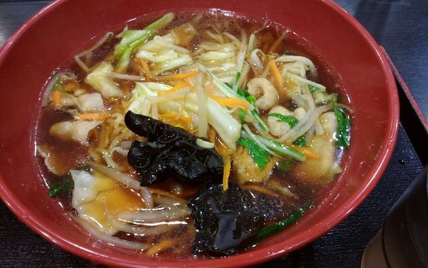 「野菜たっぷり中華そば」@ゆで太郎 関内太田町店の写真