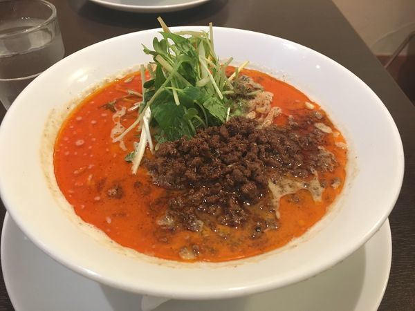 「担々麺 辛5 痺2」@四川担担麺 阿吽 湯島店の写真