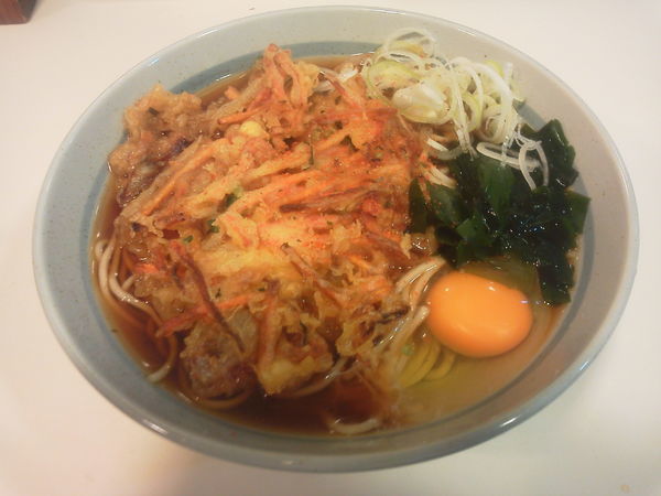 「かき揚げ天玉そば 480円」@爽亭 国分寺店の写真