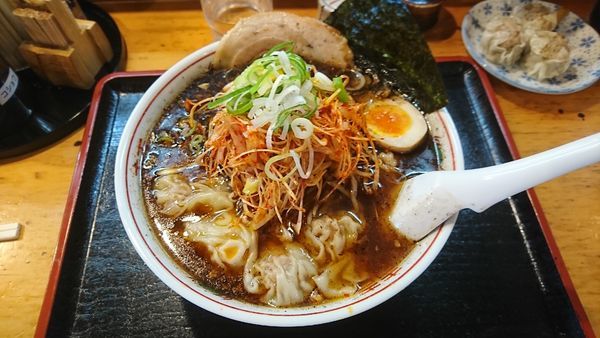 「ワンタンBLACK」@麺家 香湯らーめんの写真
