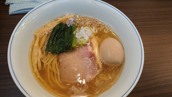 「「限定」塩煮干しらぁ麺＋味玉トッピング　900円」@らぁ麺  麦一粒の写真