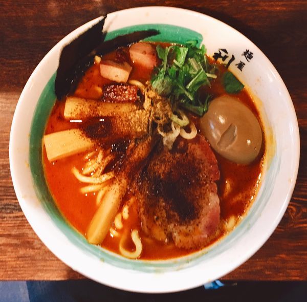 「☆うまぁ辛らぁめん☆」@自家製麺 麺屋 利八の写真