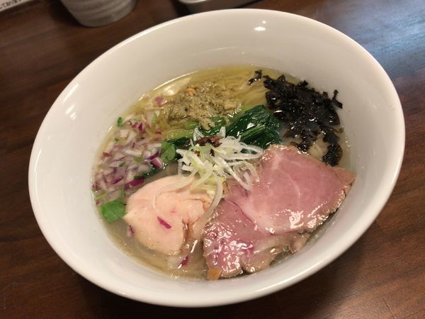 「貝節潮そば」@CLAM＆BONITO貝節麺RAIKの写真