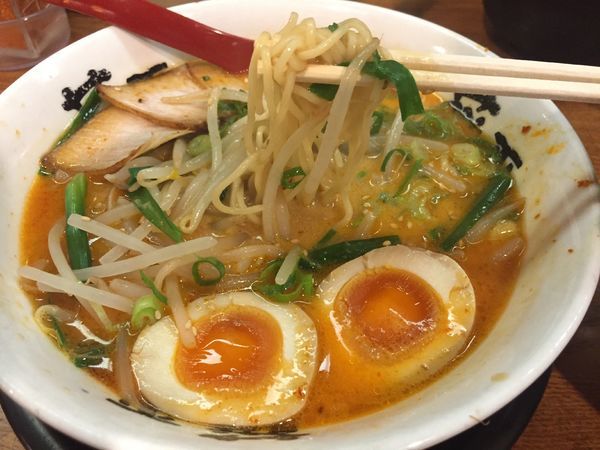 「辛味噌らーめん」@らー麺 藤平 下前津店の写真