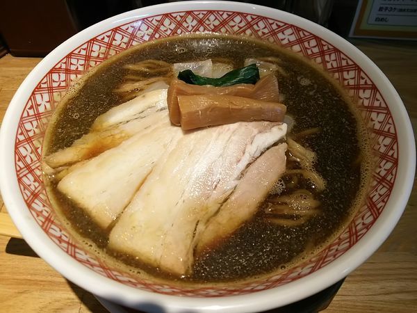 「【限定】ギラギラ煮干しそば　（大盛り：サービス券）」@麺肴 ひづきの写真