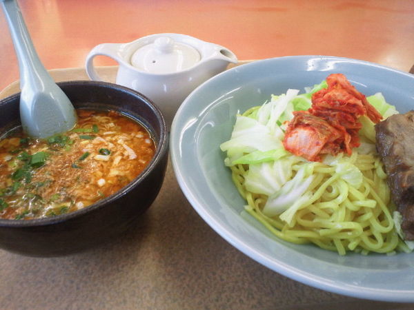「旨辛スタミナつけめん 900円」@ラーメン山岡家 福島矢野目店の写真