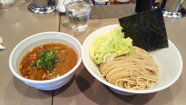 「海老味噌つけ麺小盛り、チーズ」@つけ麺 五ノ神製作所の写真